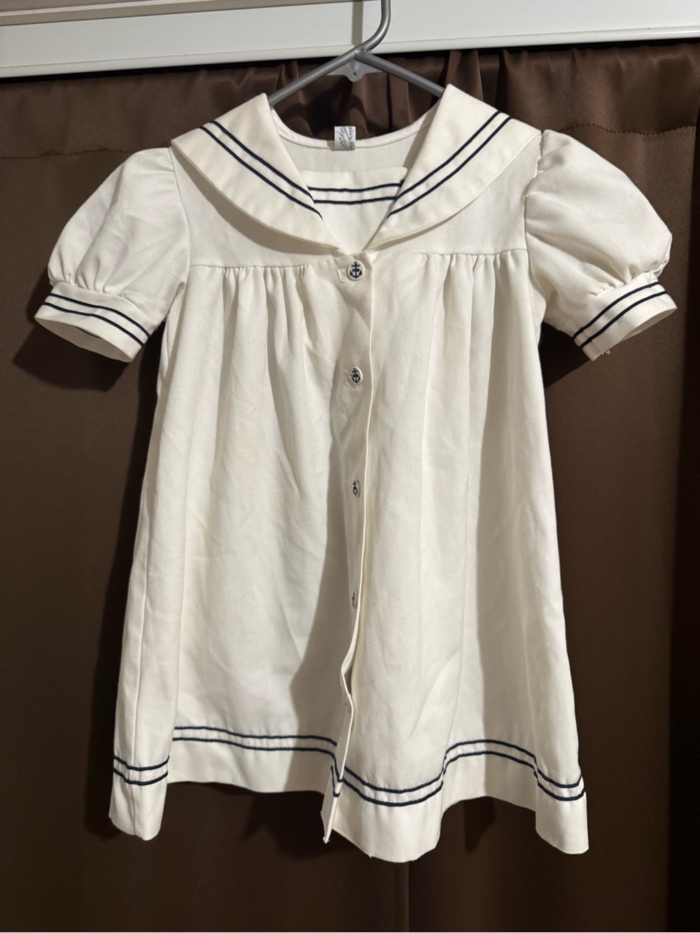 Vintage 1980Lord & Taylor Young People’s Shop Sailor dress, matching hat size 4T